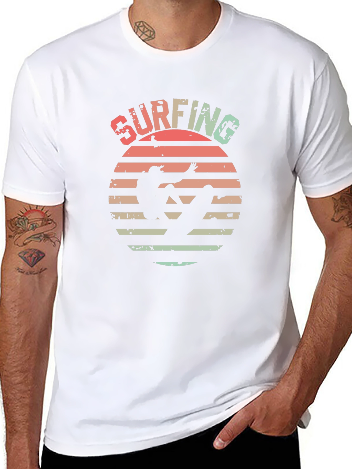 Retro Surfing Graphic Tee