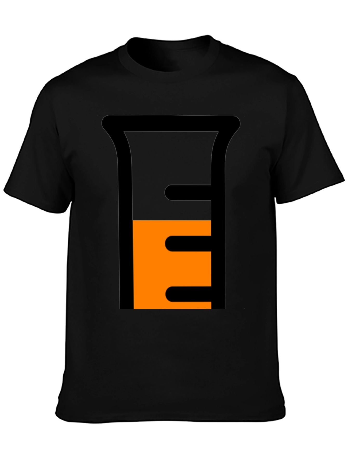 Science Beaker Graphic Tee - Black Casual Shirt