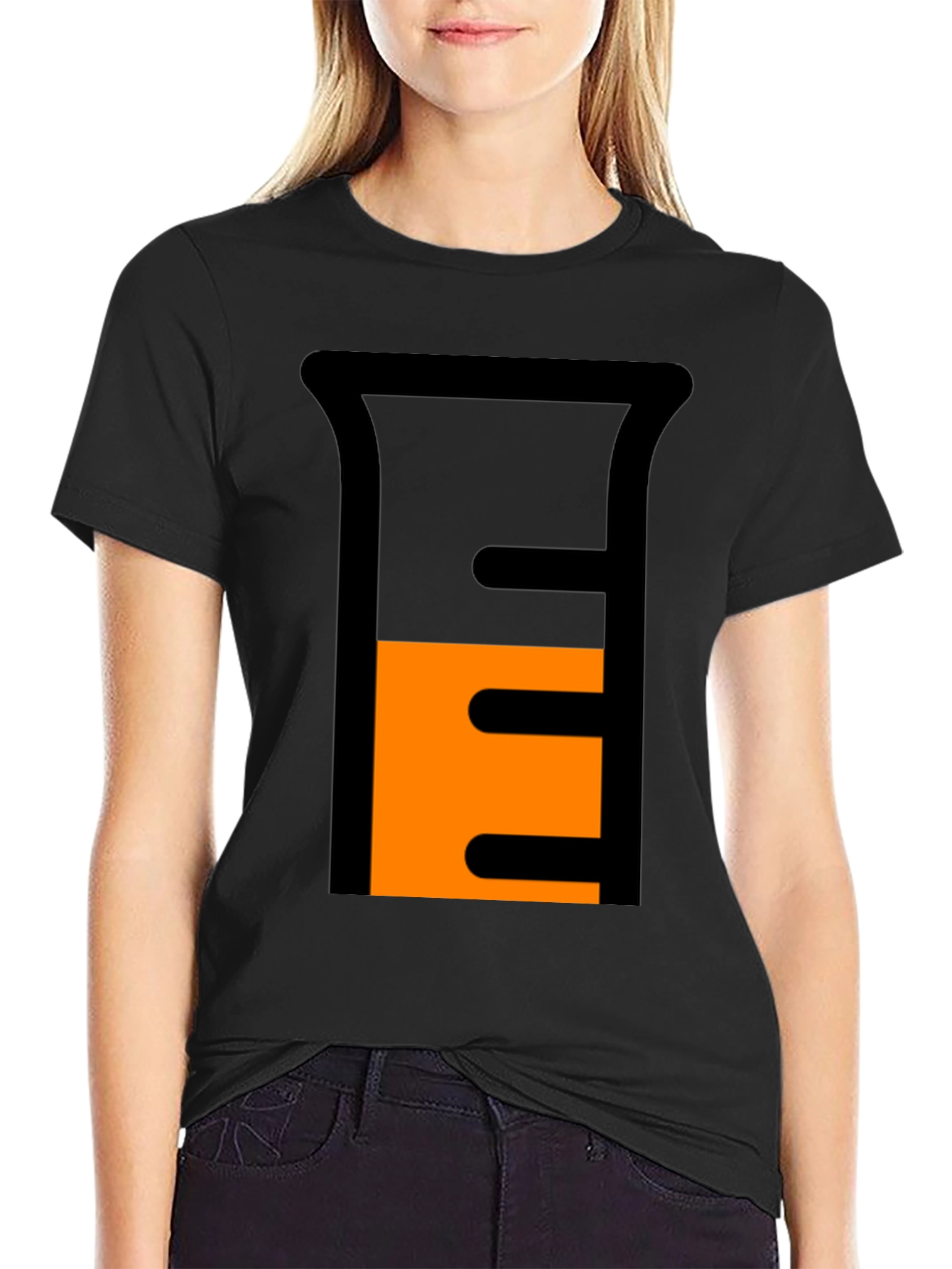 Science Beaker Graphic Tee - Black Casual Shirt