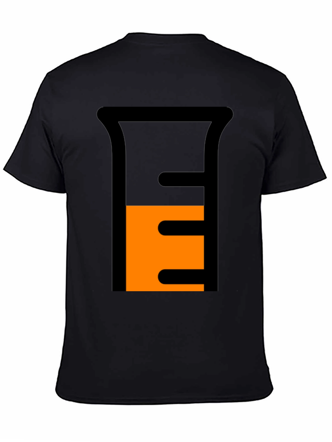 Science Beaker Graphic Tee - Black Casual Shirt