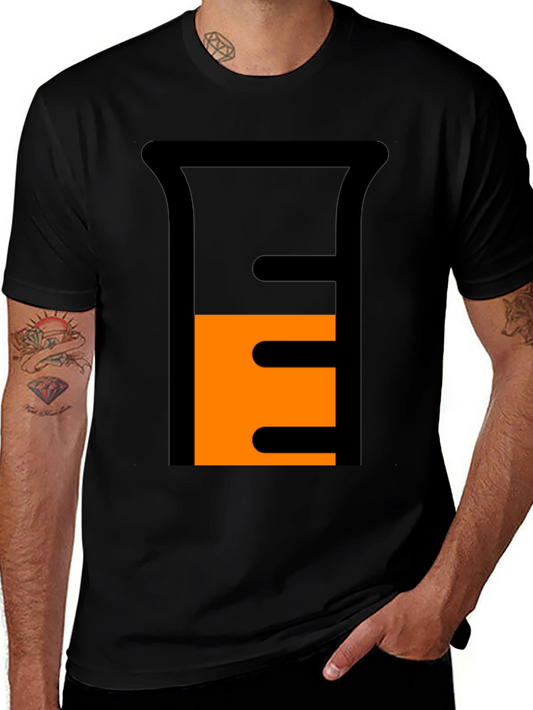 Science Beaker Graphic Tee - Black Casual Shirt
