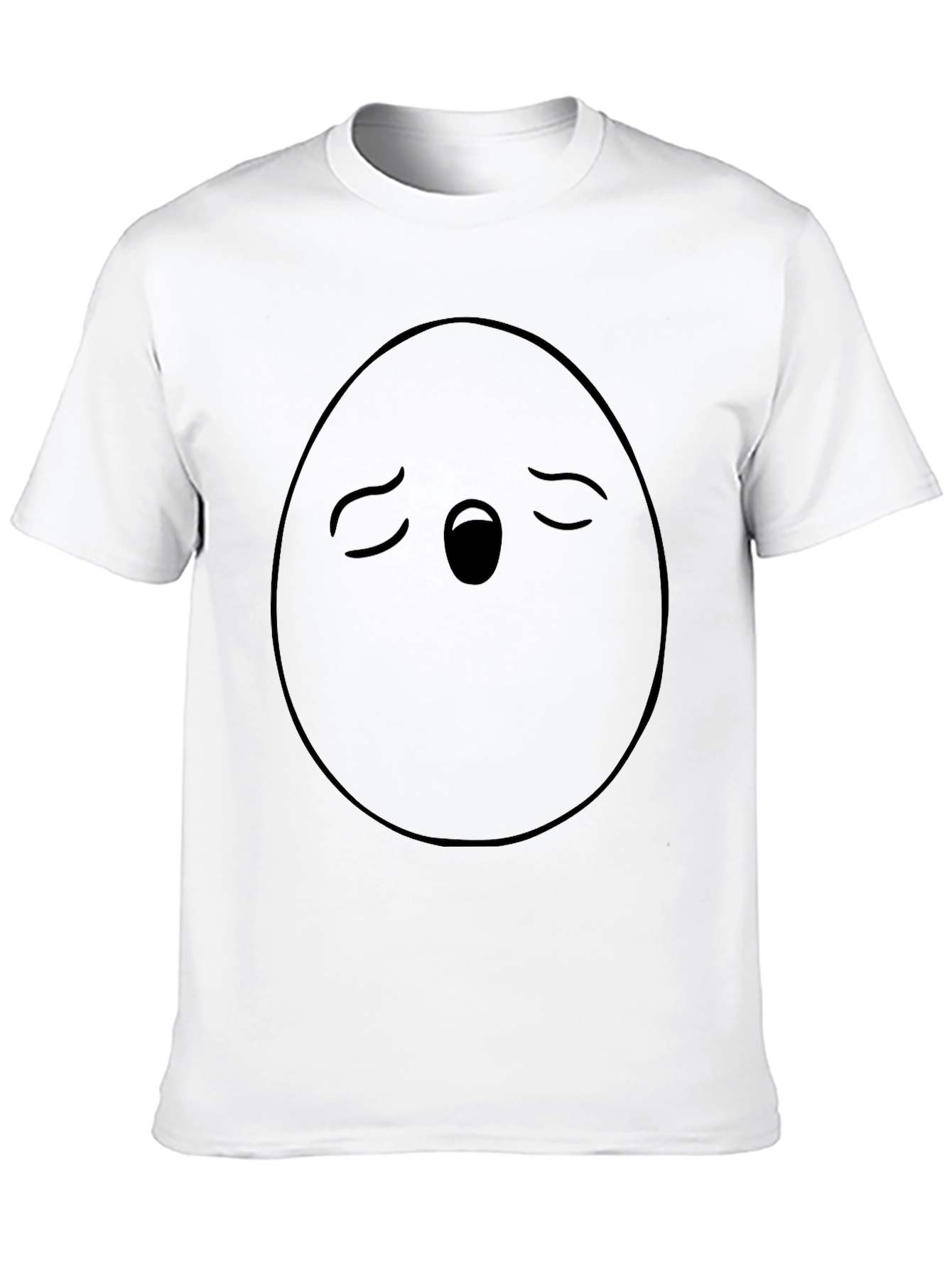 Funny Egg Face Graphic T-Shirt - Unisex