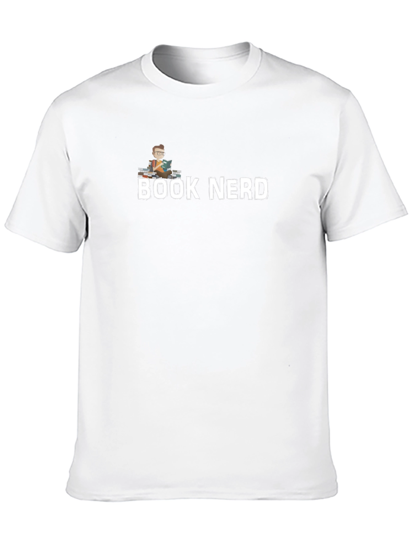 Book Nerd T-Shirt - Black Cotton Blend Graphic Tee