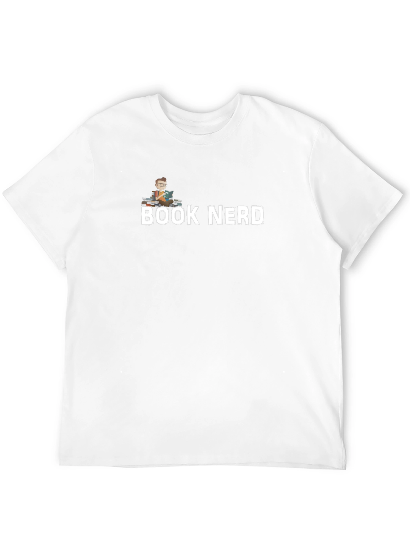 Book Nerd T-Shirt - Black Cotton Blend Graphic Tee