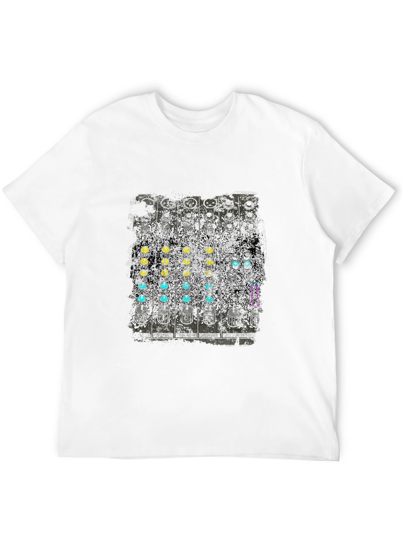 Analog Synth Graphic Tee - Retro Music Shirt