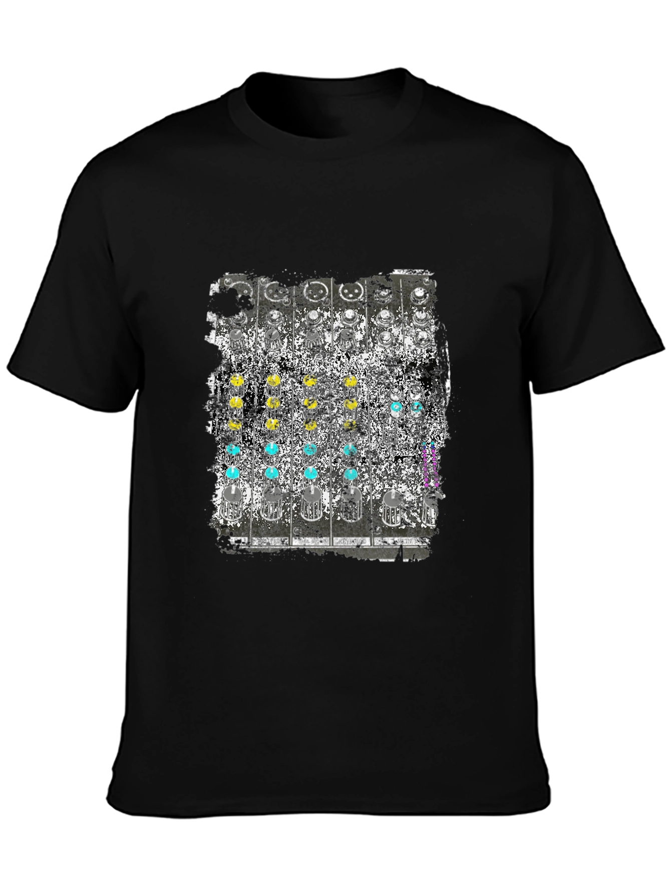 Analog Synth Graphic Tee - Retro Music Shirt