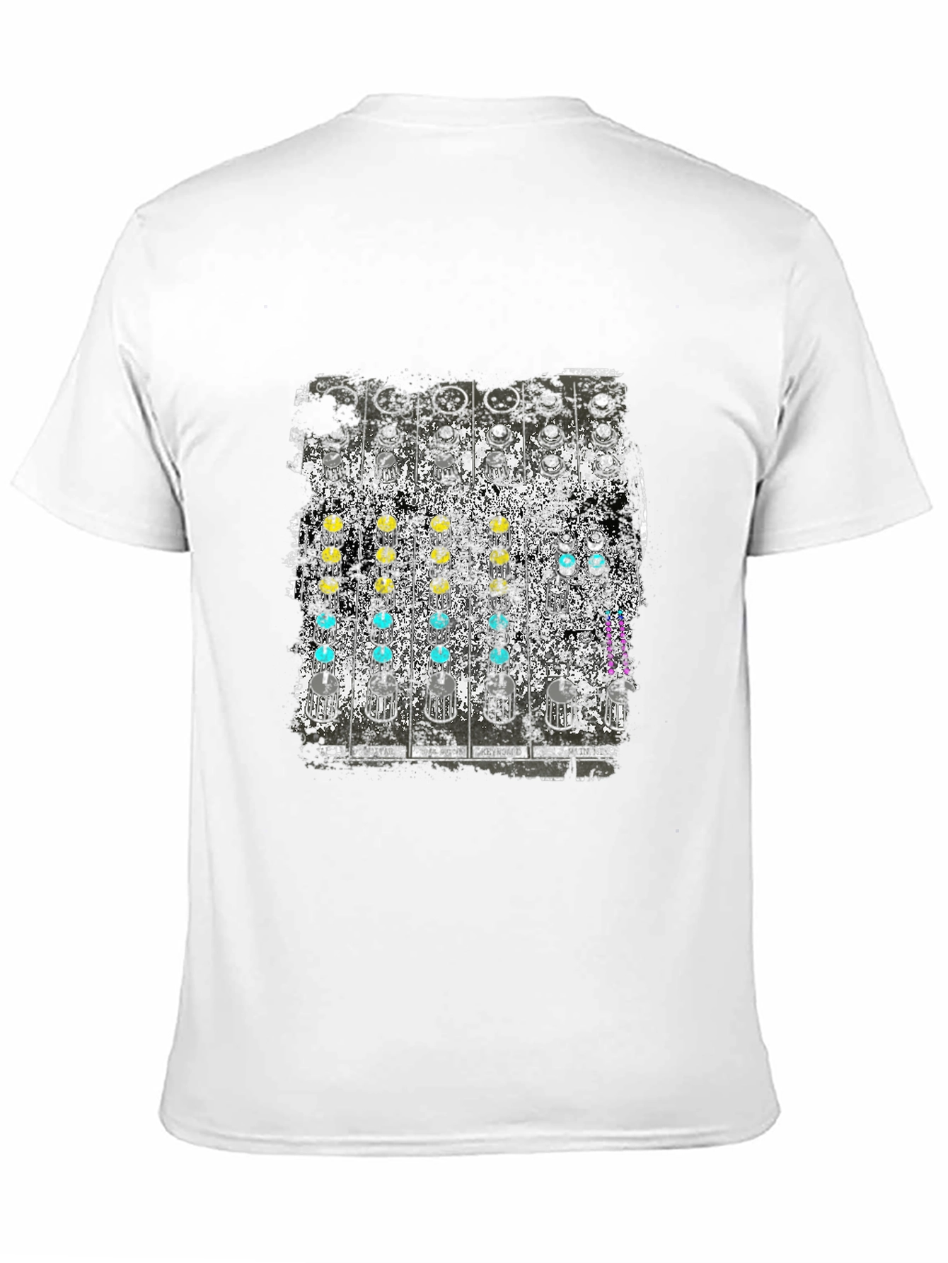 Analog Synth Graphic Tee - Retro Music Shirt
