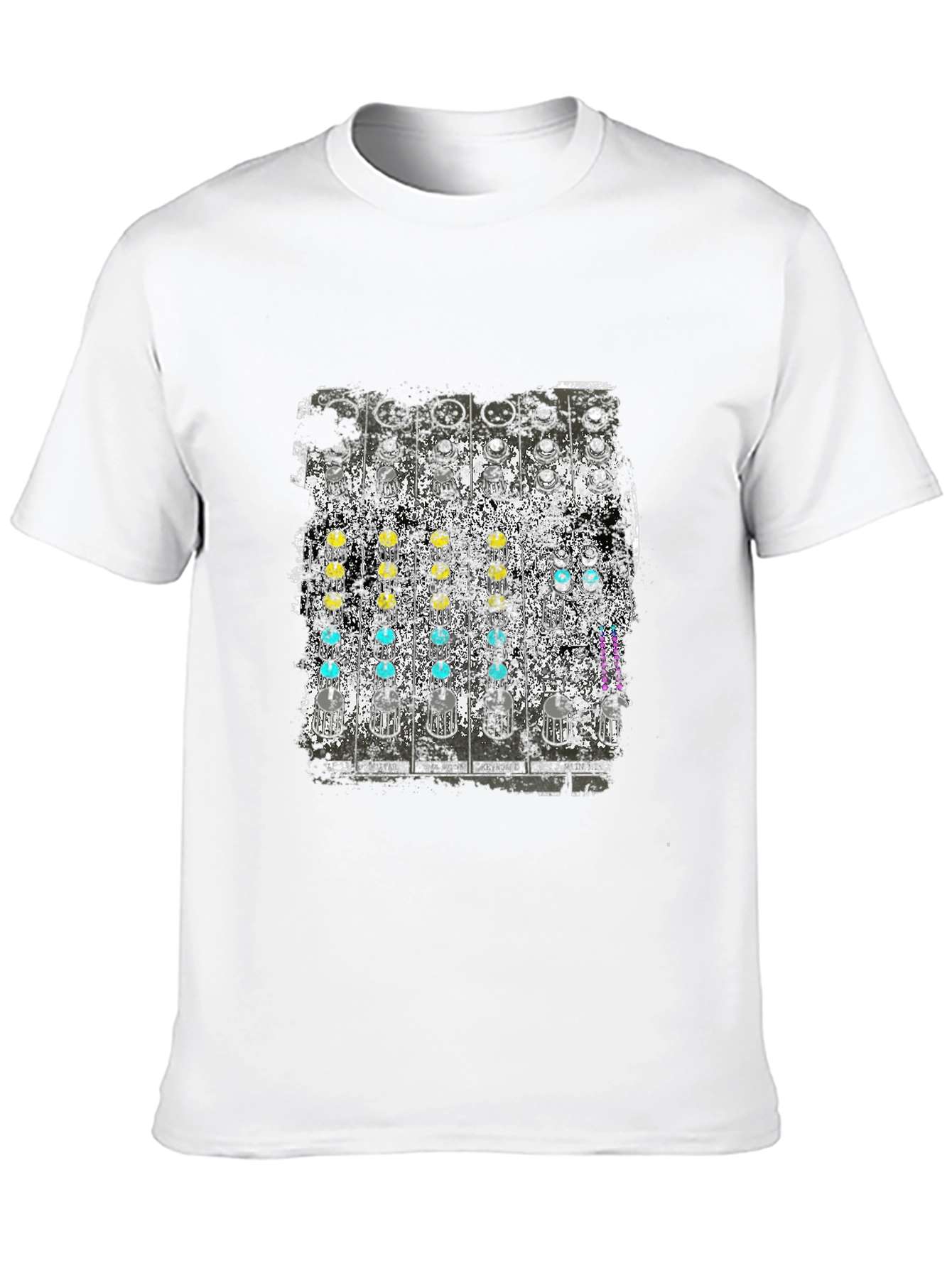Analog Synth Graphic Tee - Retro Music Shirt