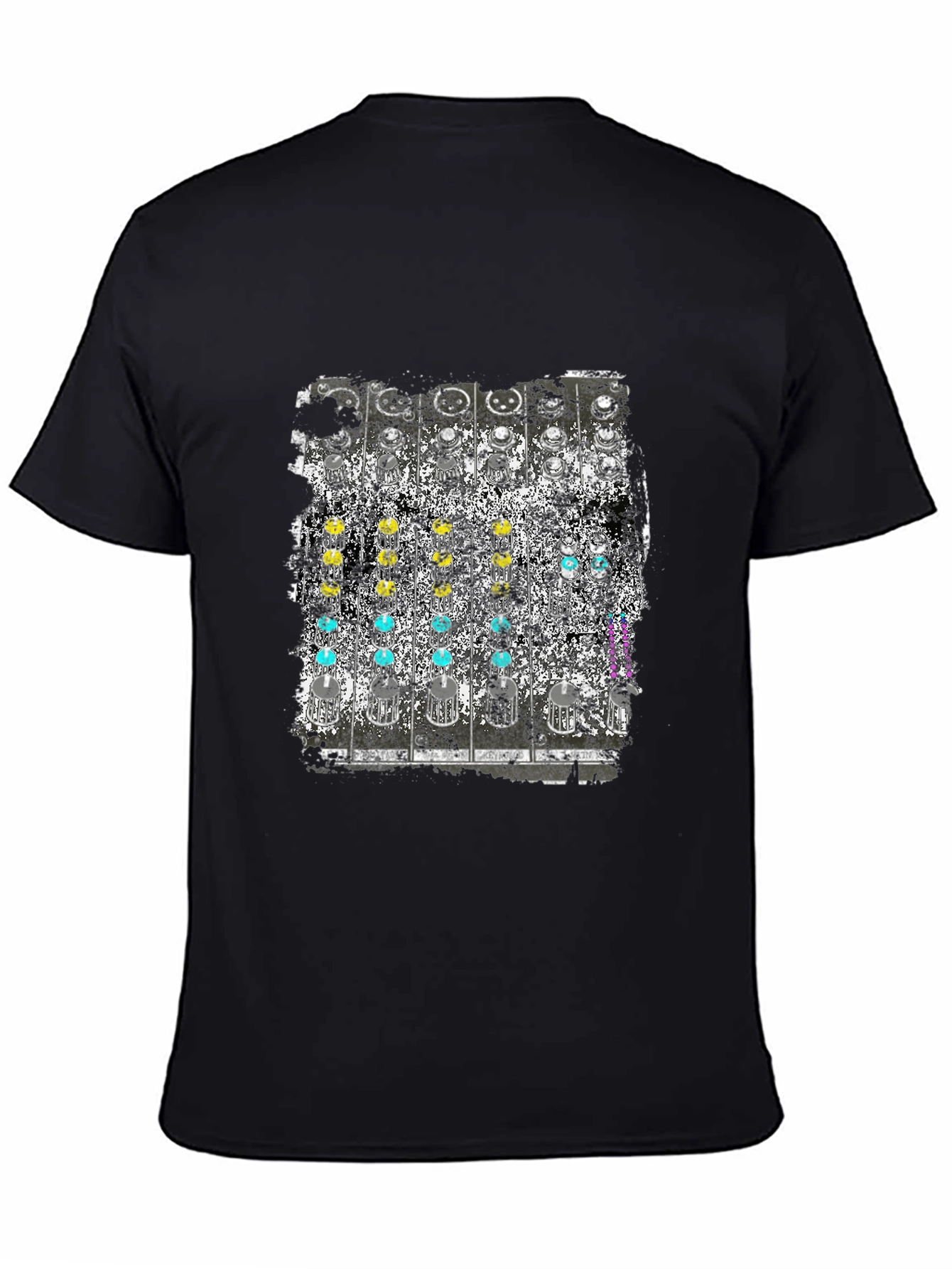 Analog Synth Graphic Tee - Retro Music Shirt
