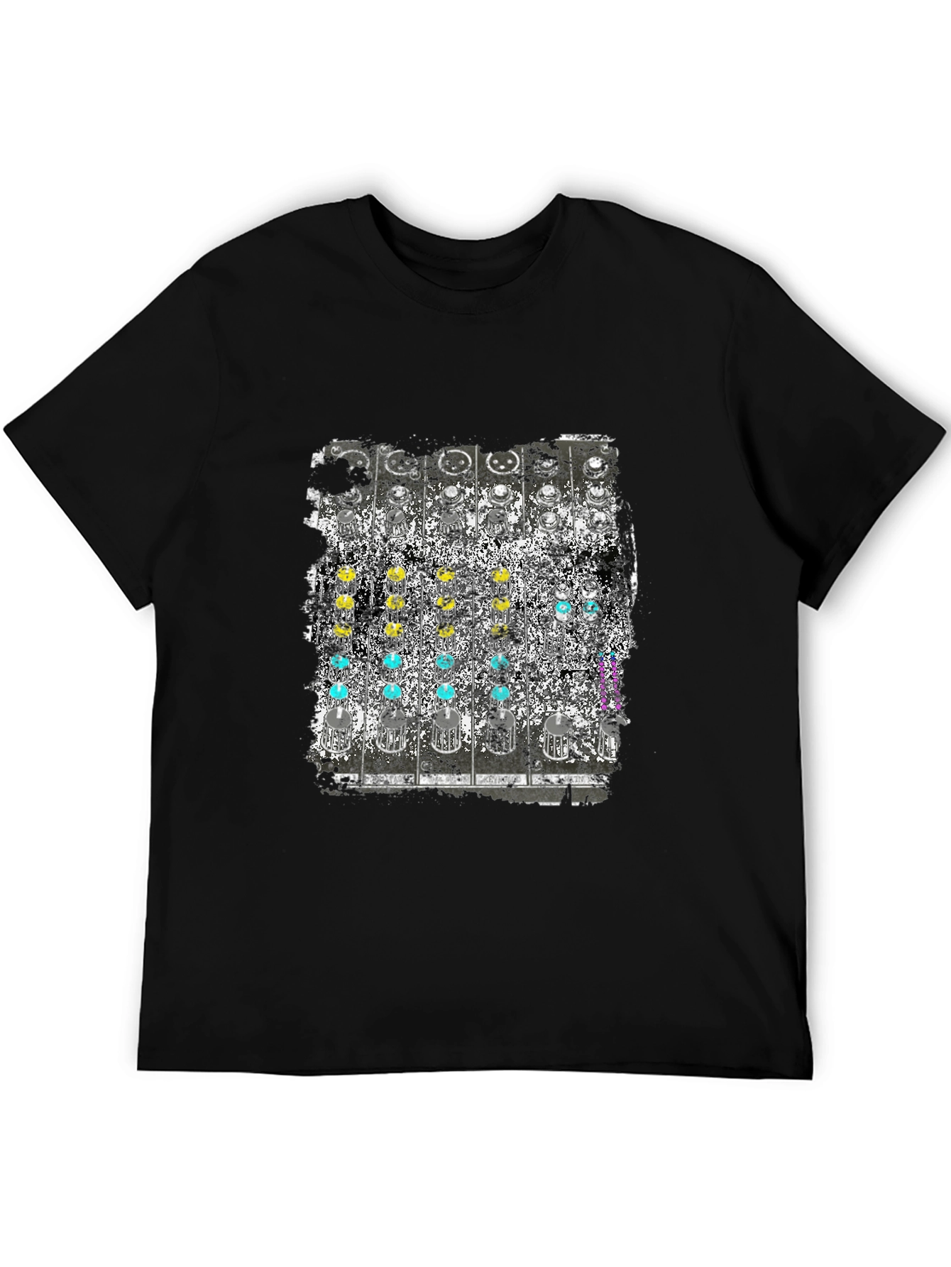 Analog Synth Graphic Tee - Retro Music Shirt