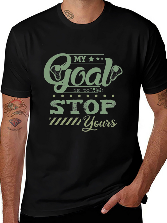 My Goal is to Stop Yours Black T-Shirt