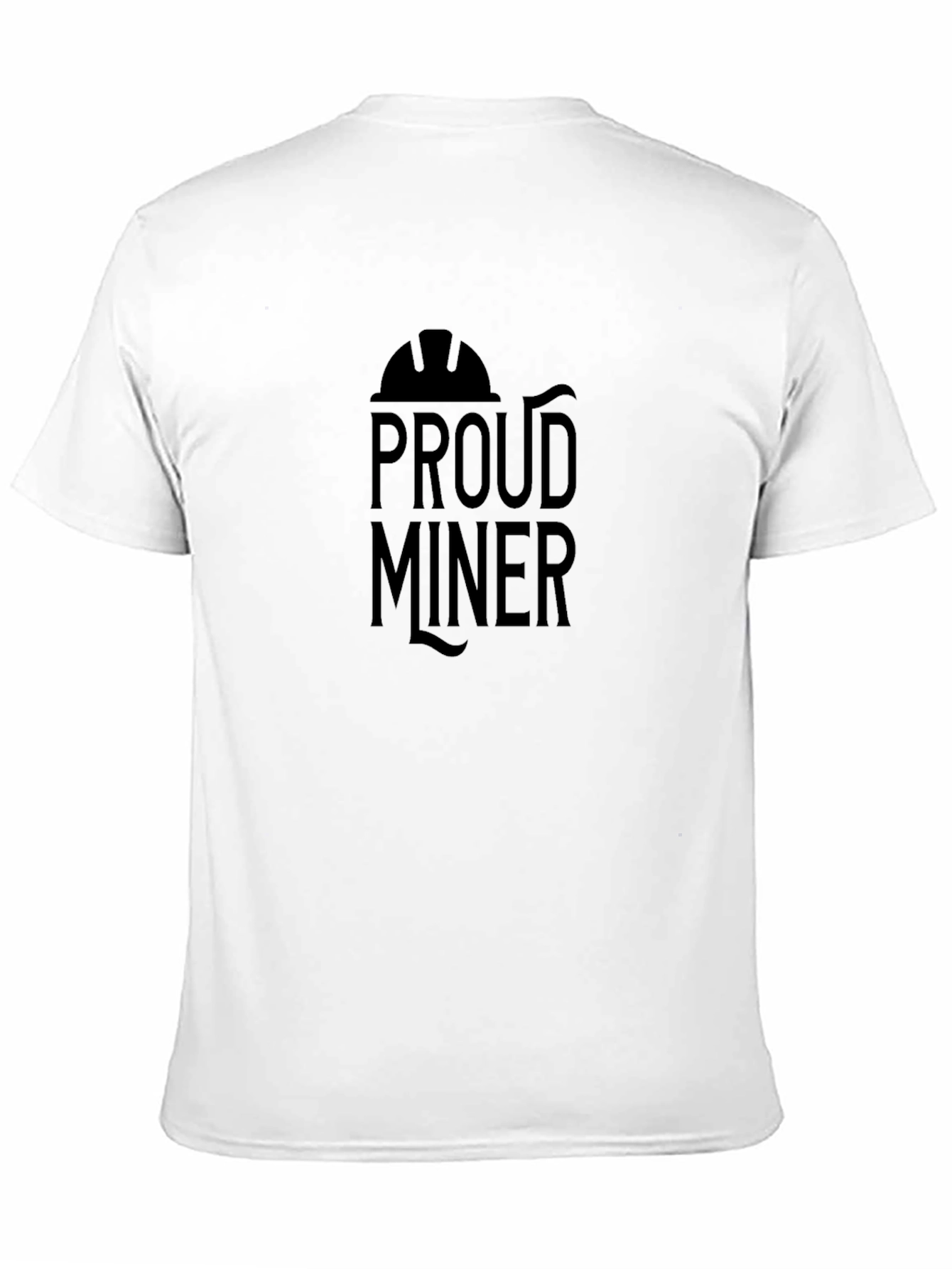 Proud Miner T-Shirt - Black Crew Neck