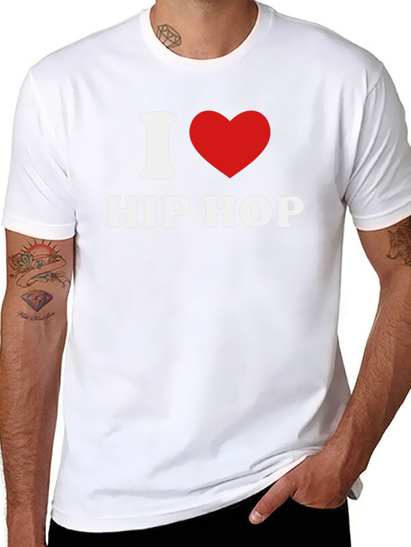 I Love Hip Hop Graphic T-Shirt