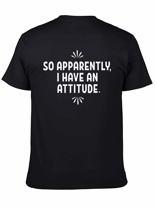 Sarcastic Attitude Graphic Tee - Black Cotton T-Shirt