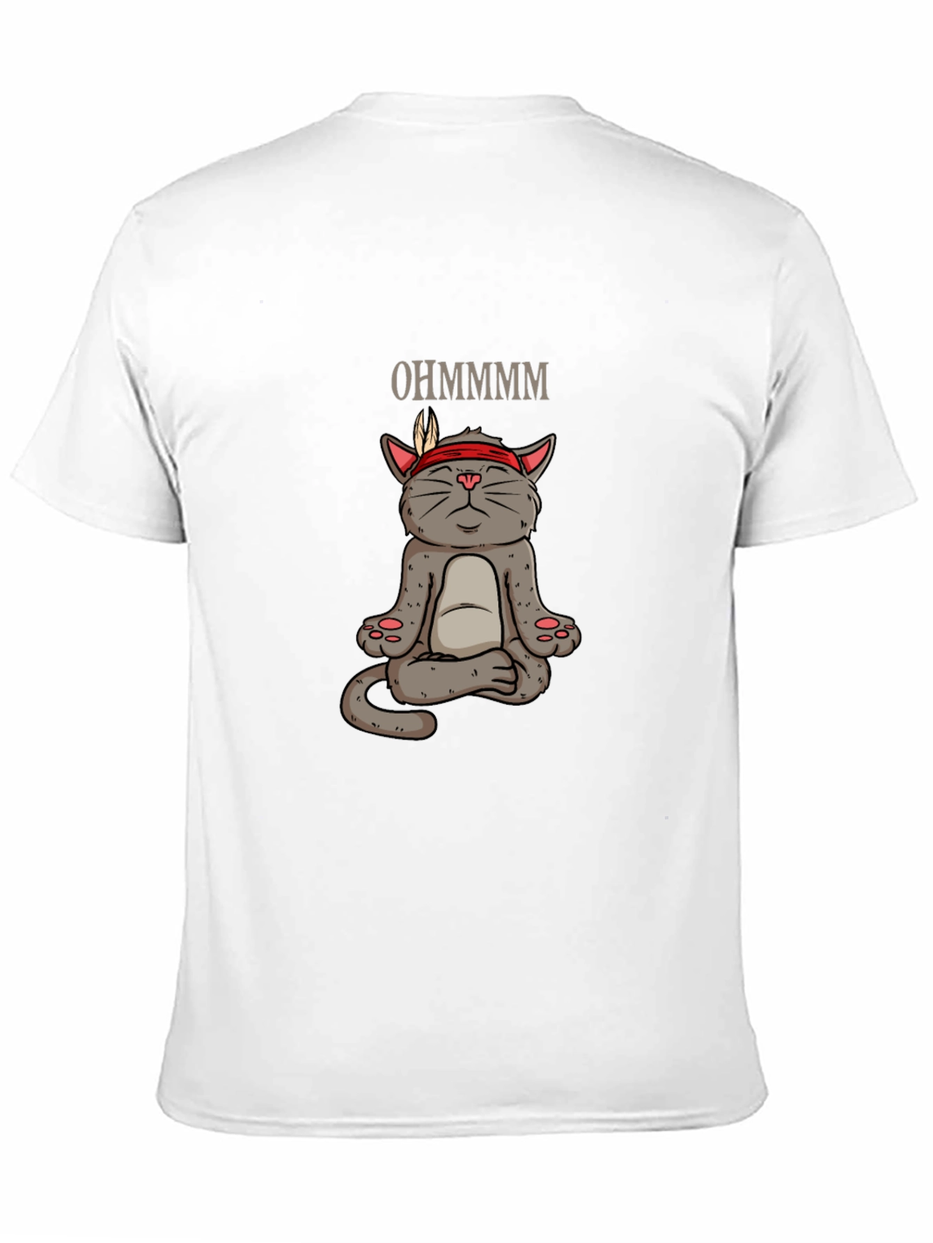 Meditating Cat Tee - Ohm Funny Yoga Shirt