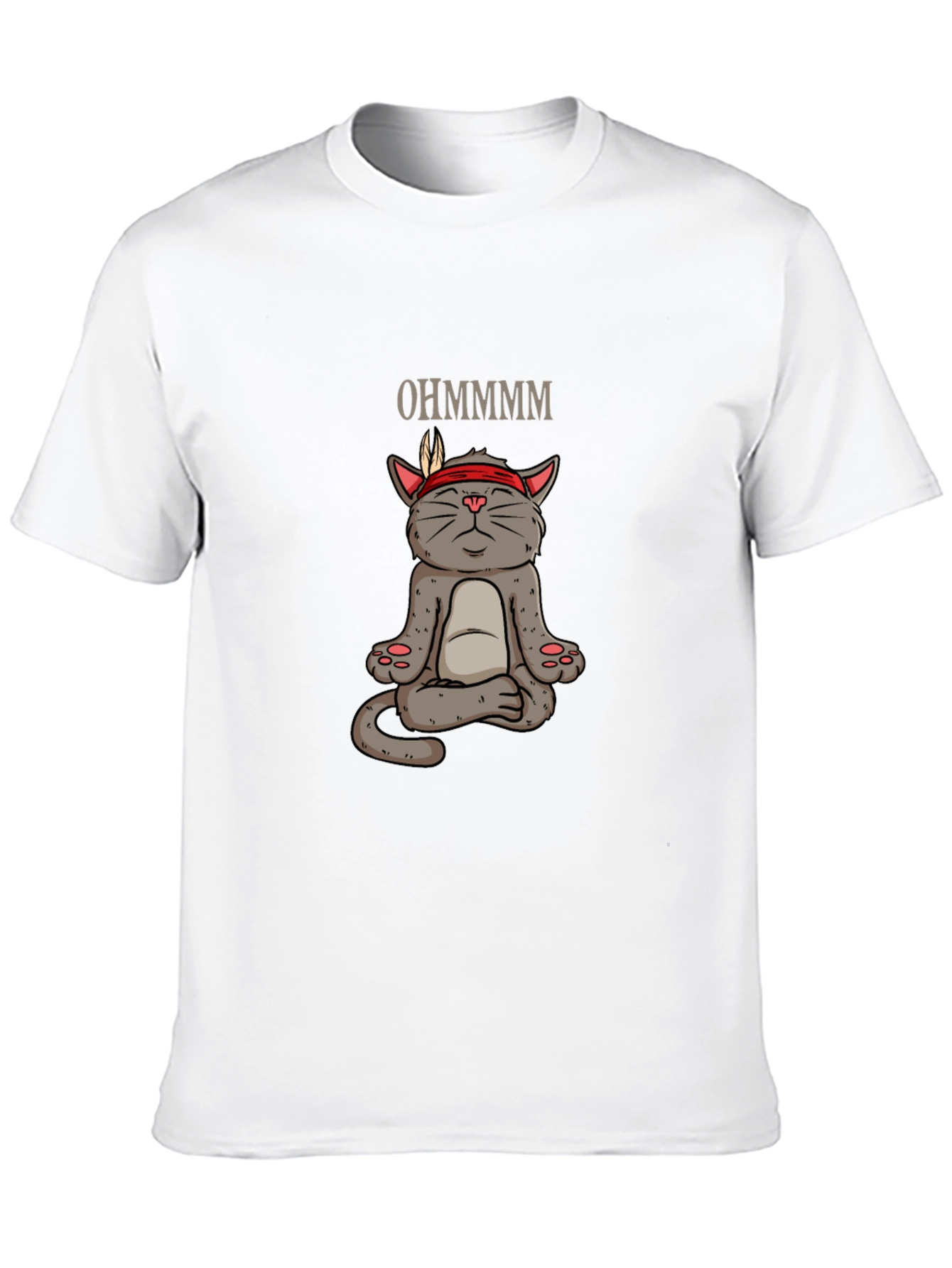 Meditating Cat Tee - Ohm Funny Yoga Shirt