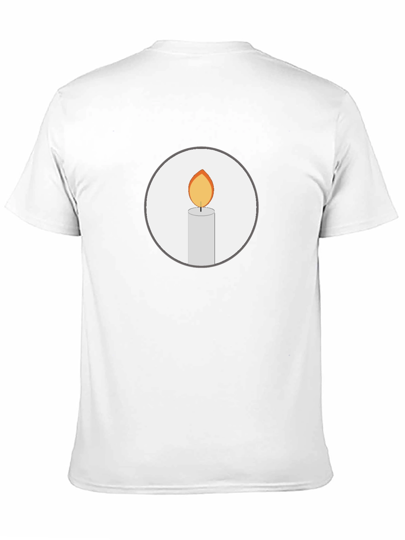 Candle Graphic Black T-Shirt