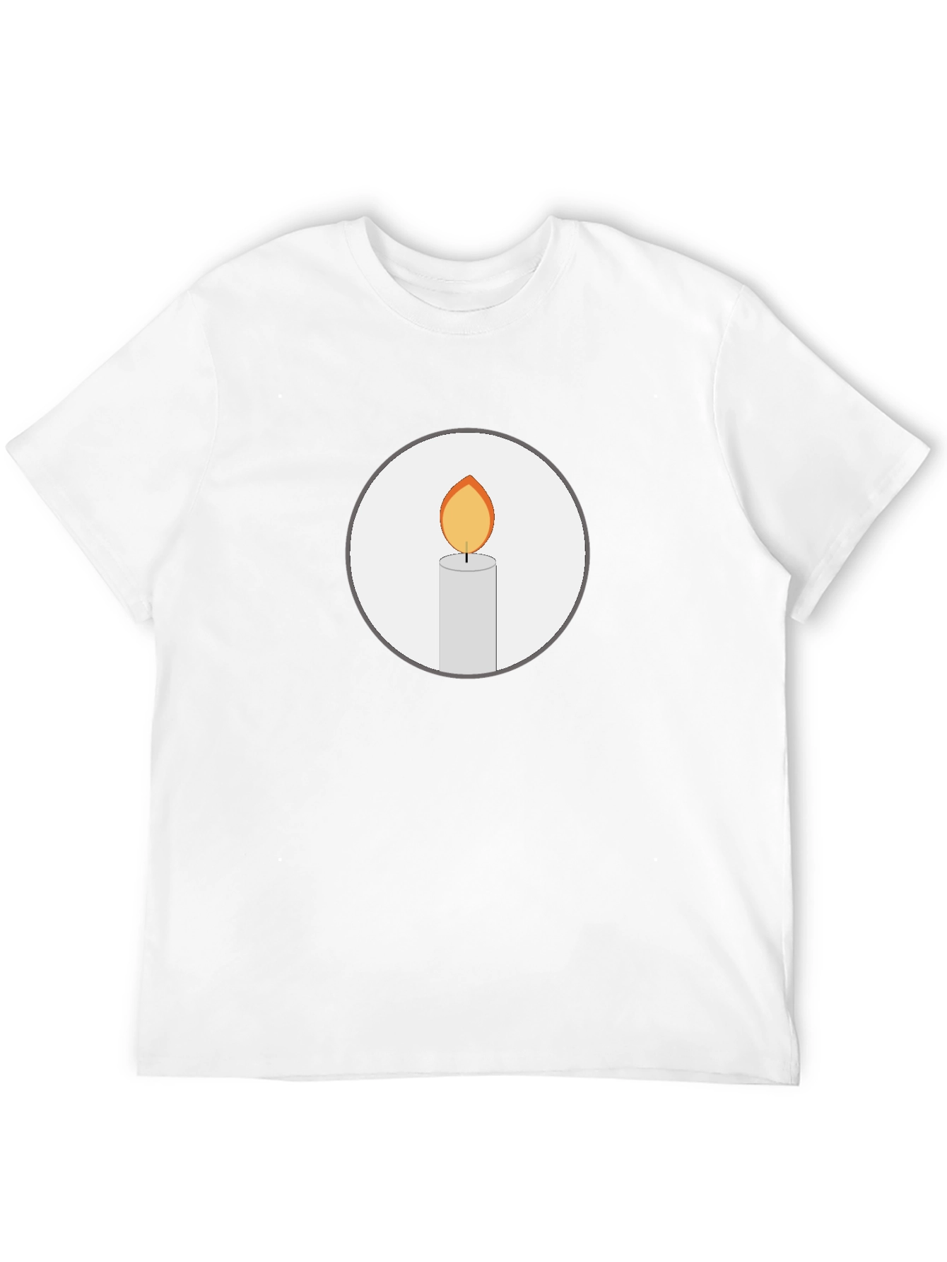 Candle Graphic Black T-Shirt