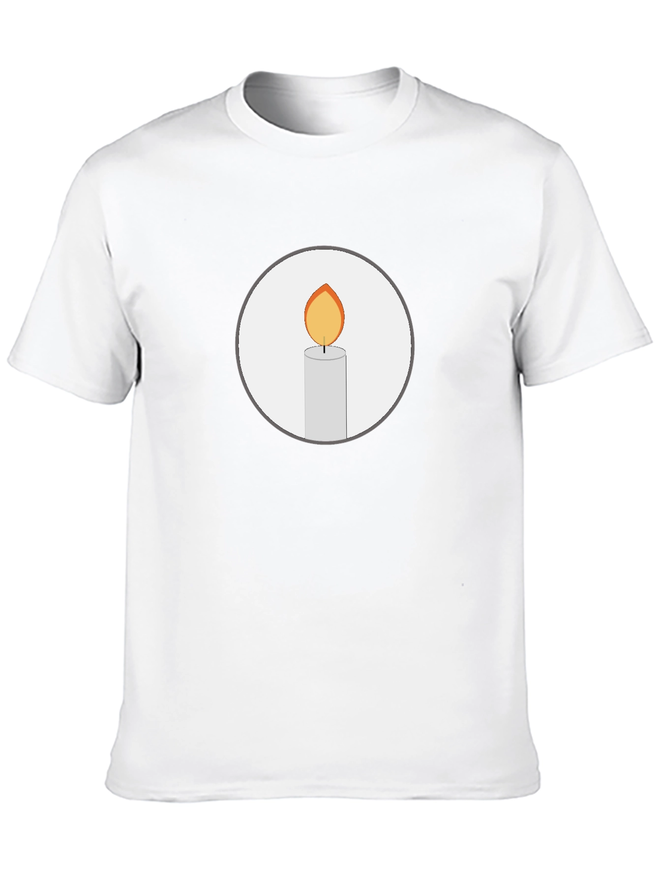 Candle Graphic Black T-Shirt