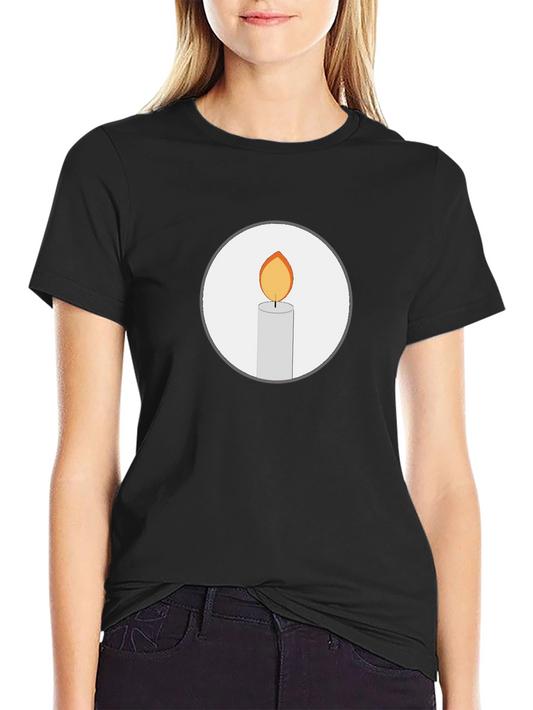 Candle Graphic Black T-Shirt