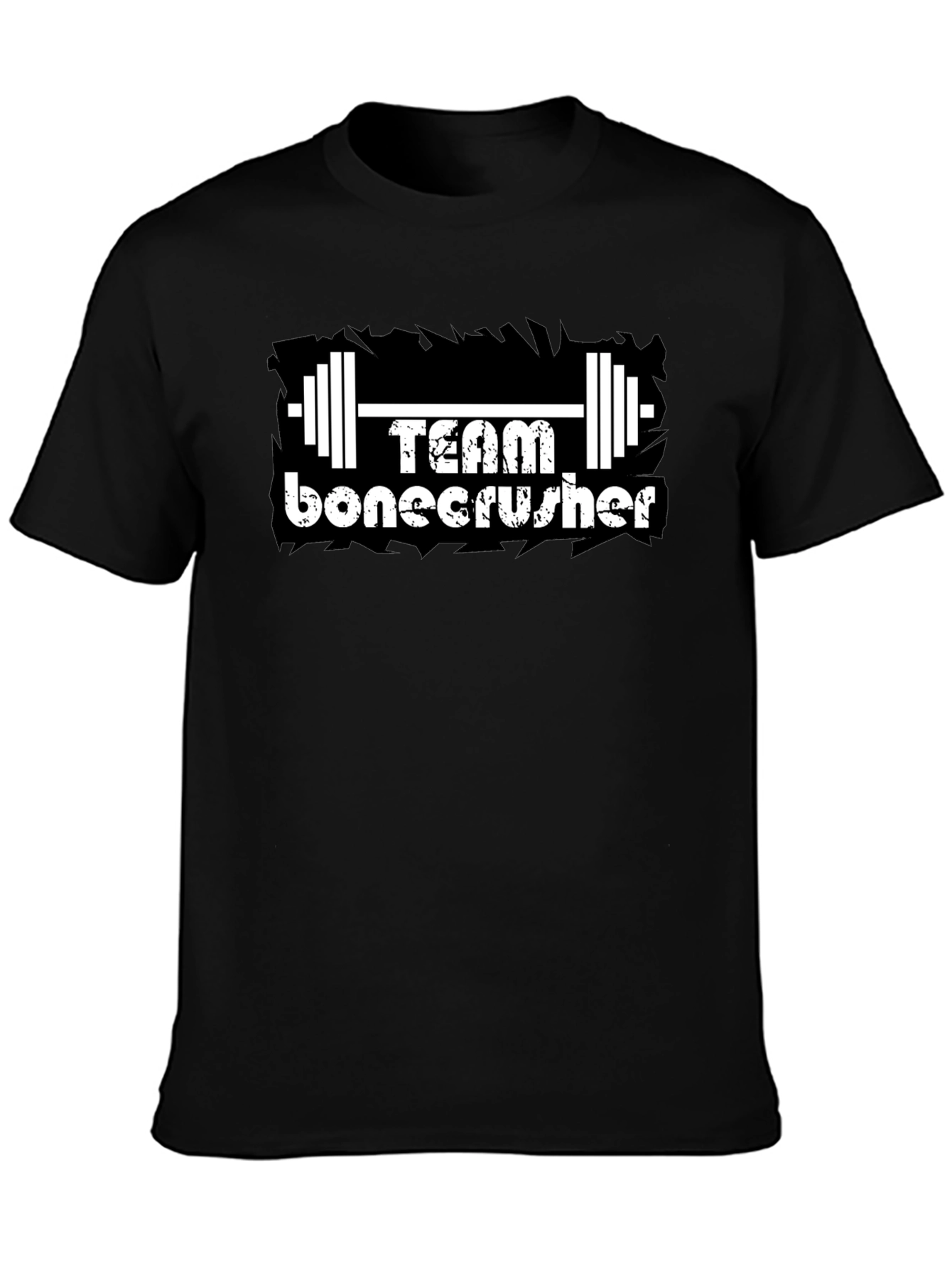 Team Bonecrusher Black T-Shirt - Gym Workout Tee