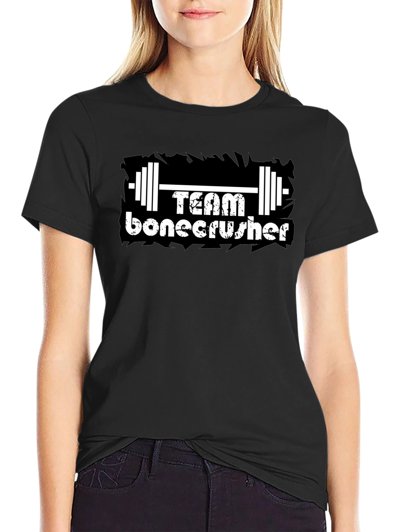 Team Bonecrusher Black T-Shirt - Gym Workout Tee