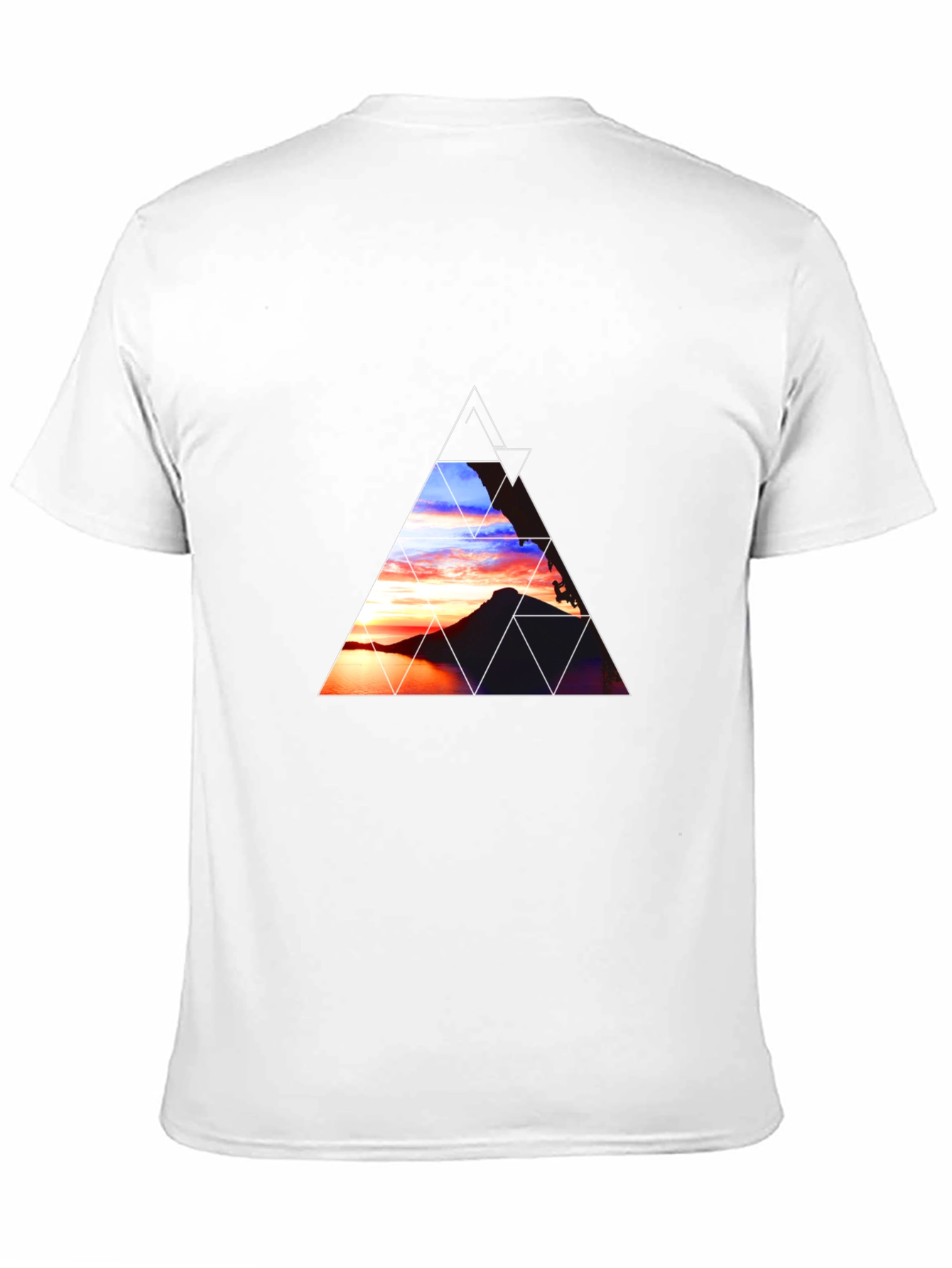 Sunset Triangle Graphic Tee - Stylish Comfort