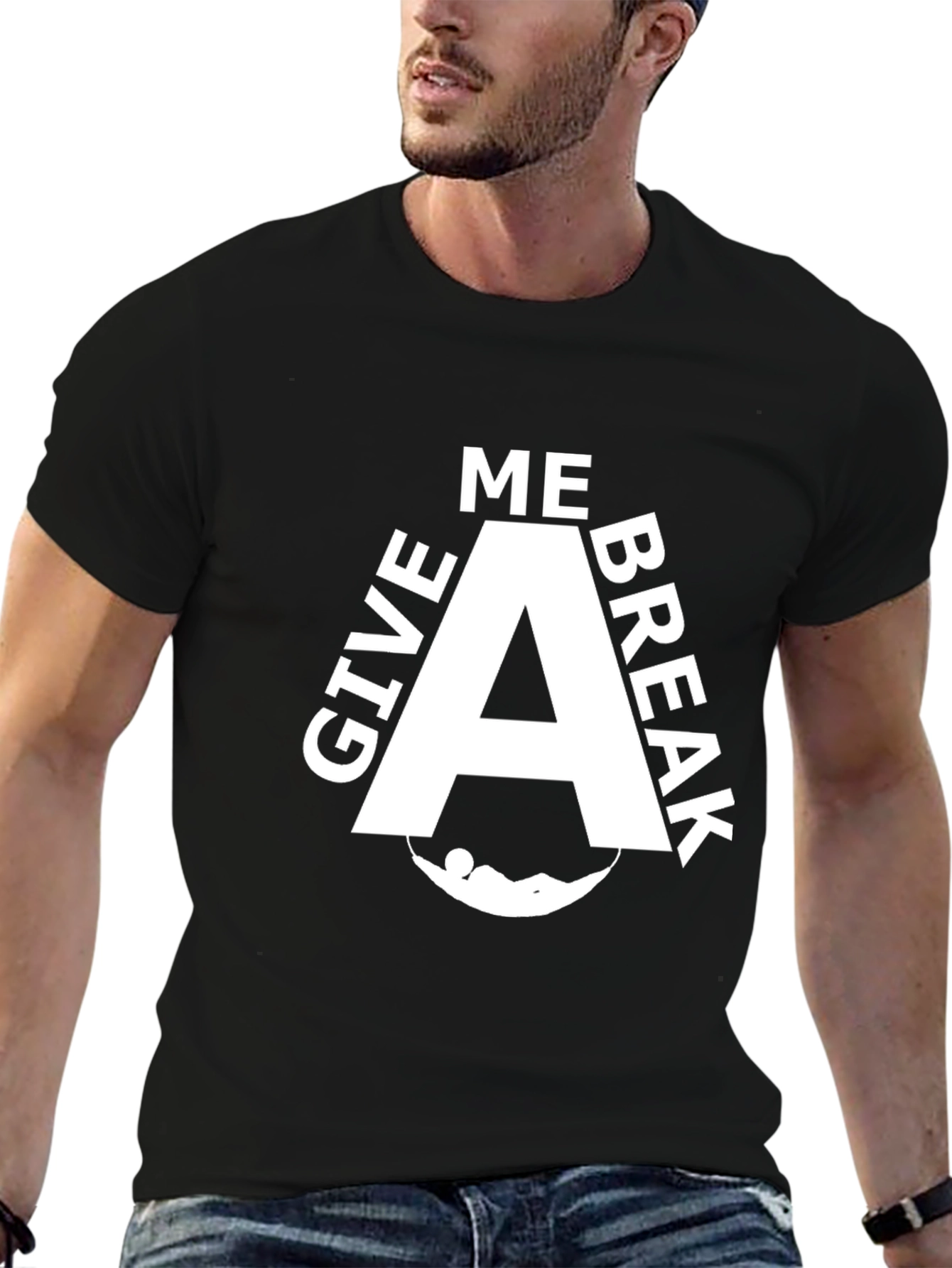 Give Me A Break T-Shirt - Relaxing Hammock Design