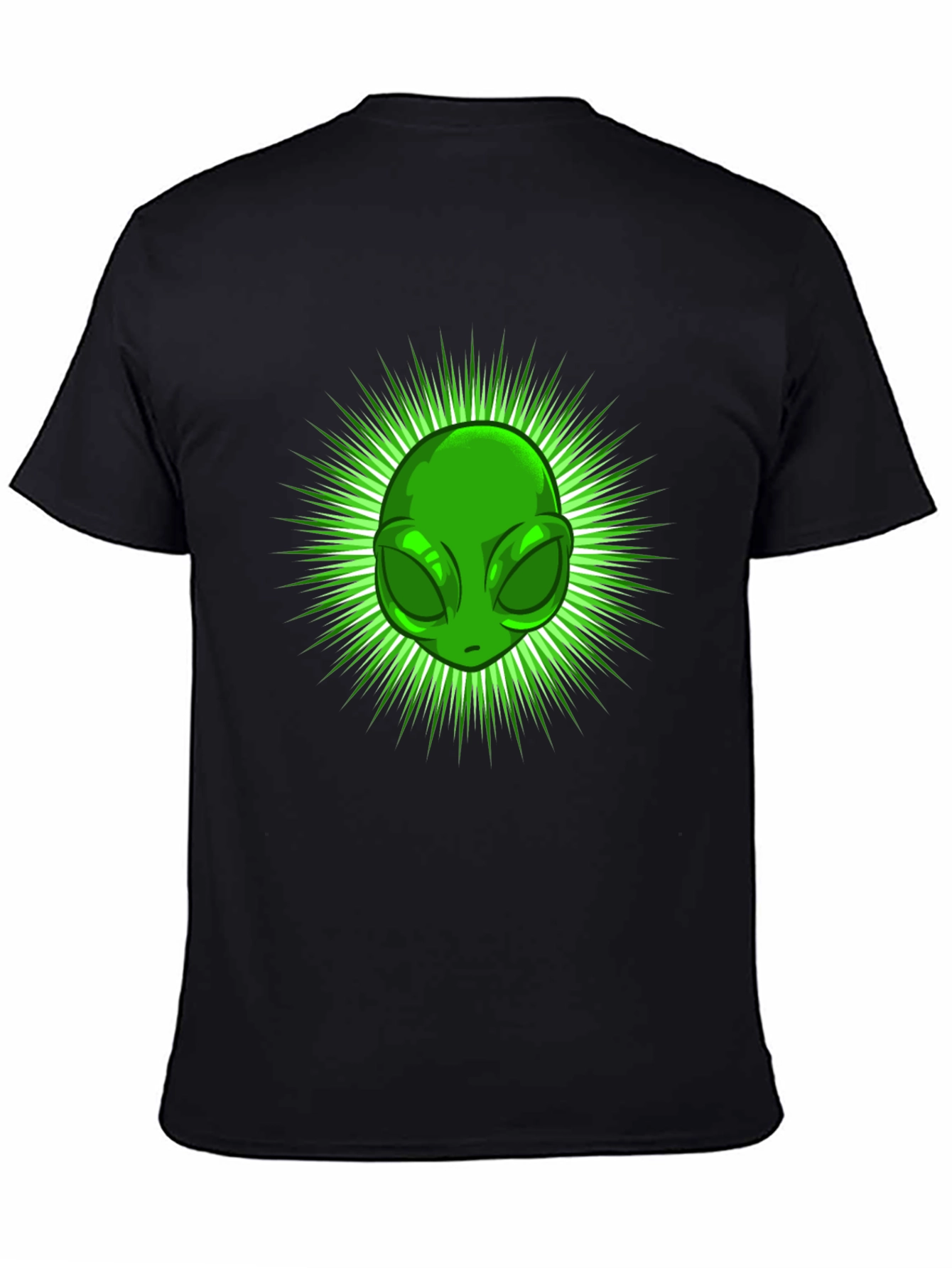 Alien Head Graphic Tee - Black T-Shirt