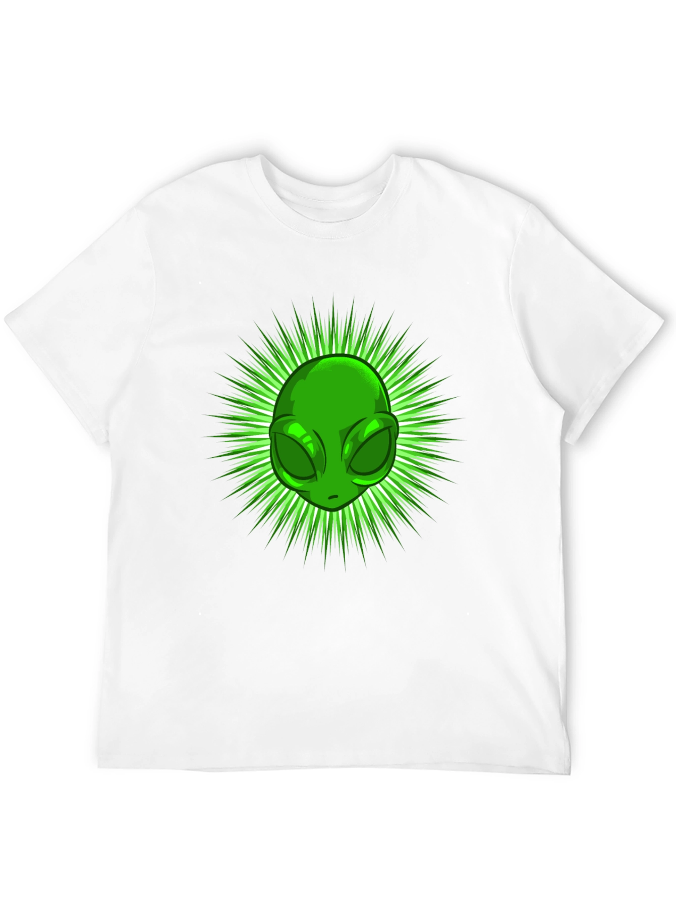 Alien Head Graphic Tee - Black T-Shirt