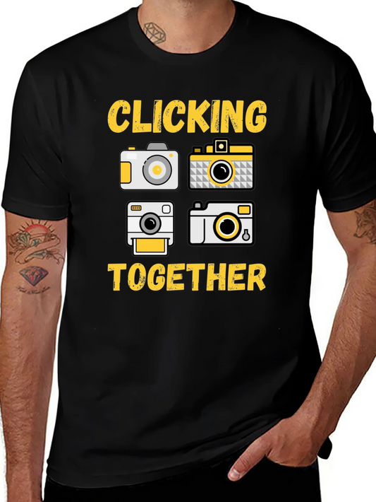 Clicking Together Camera Graphic T-Shirt