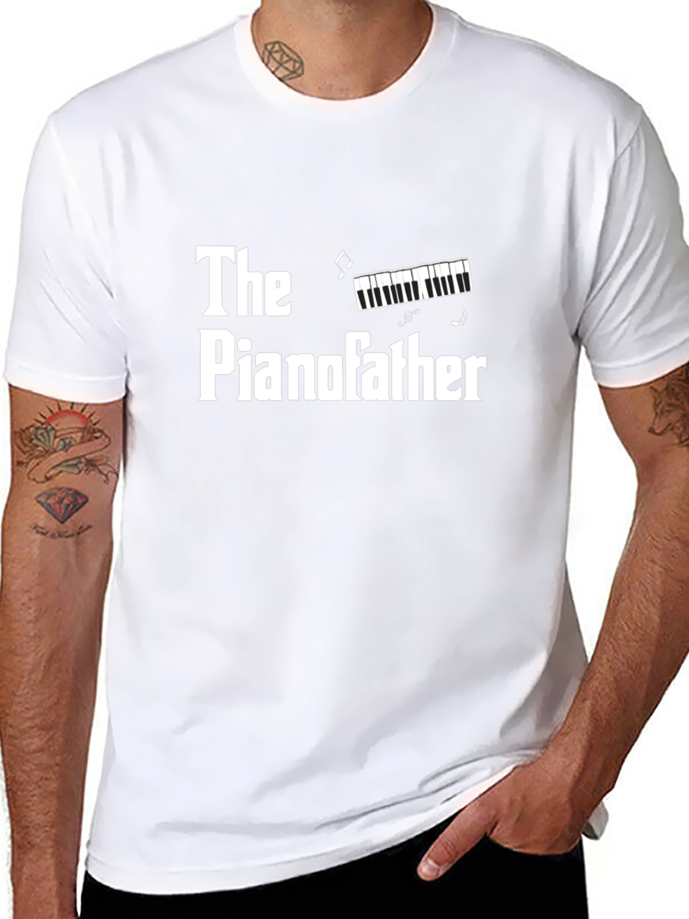 The Pianofather Funny Graphic T-Shirt