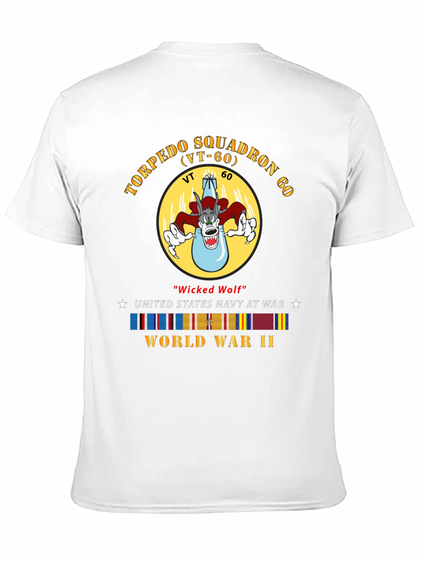 WWII VT-60 Torpedo Squadron Wicked Wolf T-Shirt