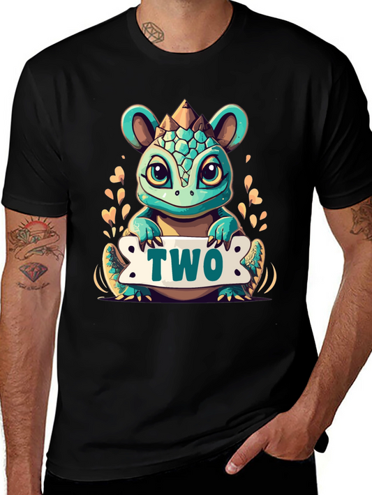Cute 2nd Birthday Dinosaur T-Shirt