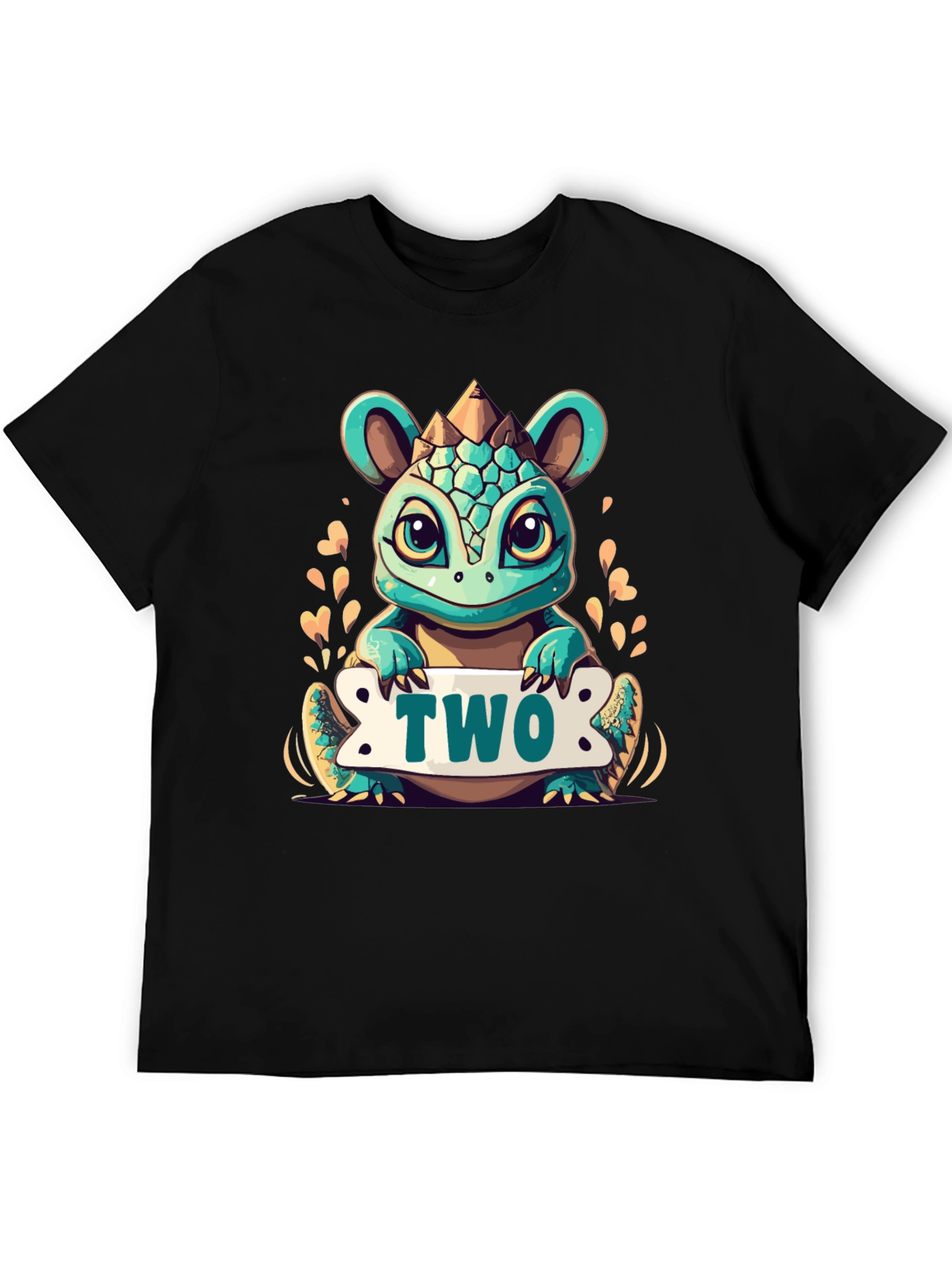 Cute 2nd Birthday Dinosaur T-Shirt