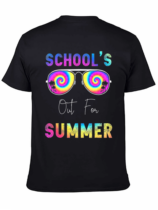 Schools Out For Summer T-Shirt - Tie Dye Sunglasses