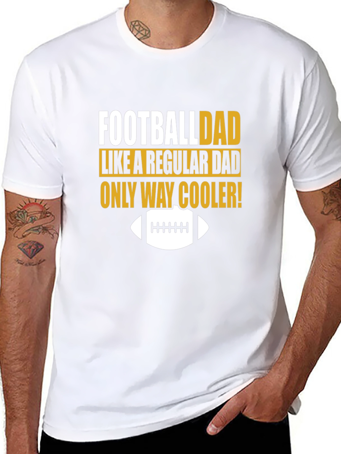 Football Dad T-Shirt - Cooler Than Regular Dads!