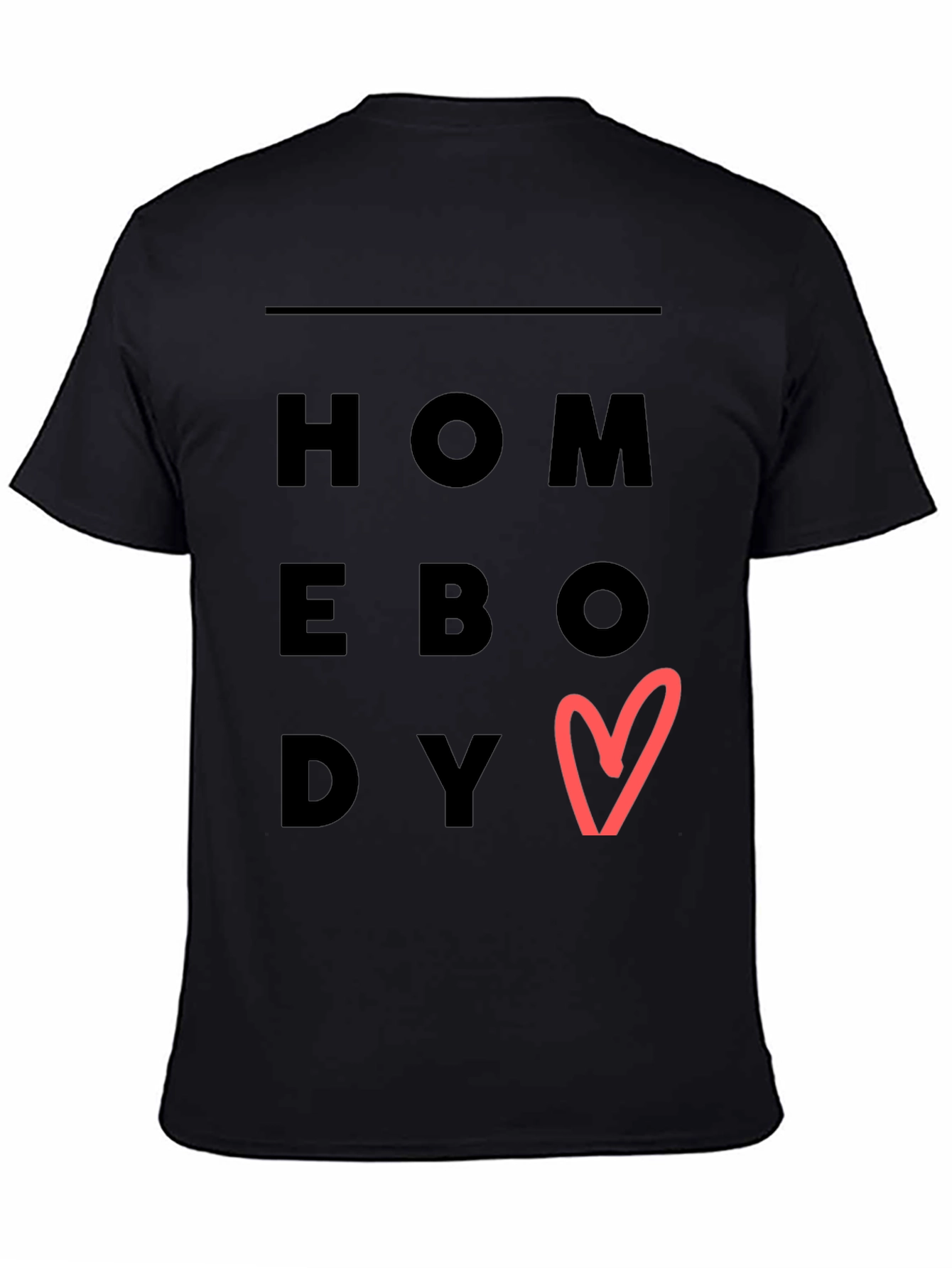 Homebody Heart Graphic Tee - Trendy Casual Comfort