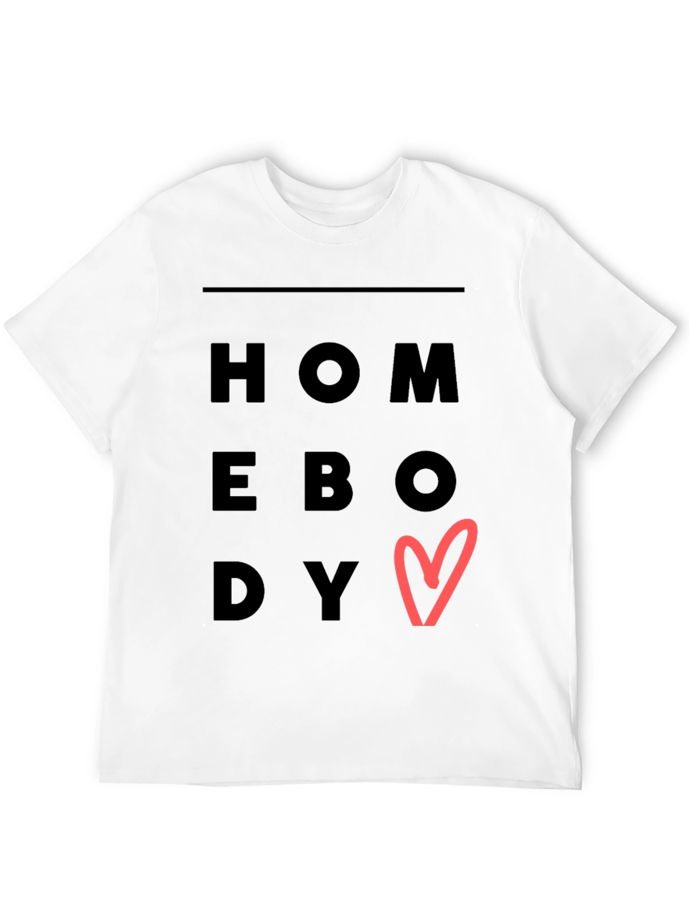 Homebody Heart Graphic Tee - Trendy Casual Comfort