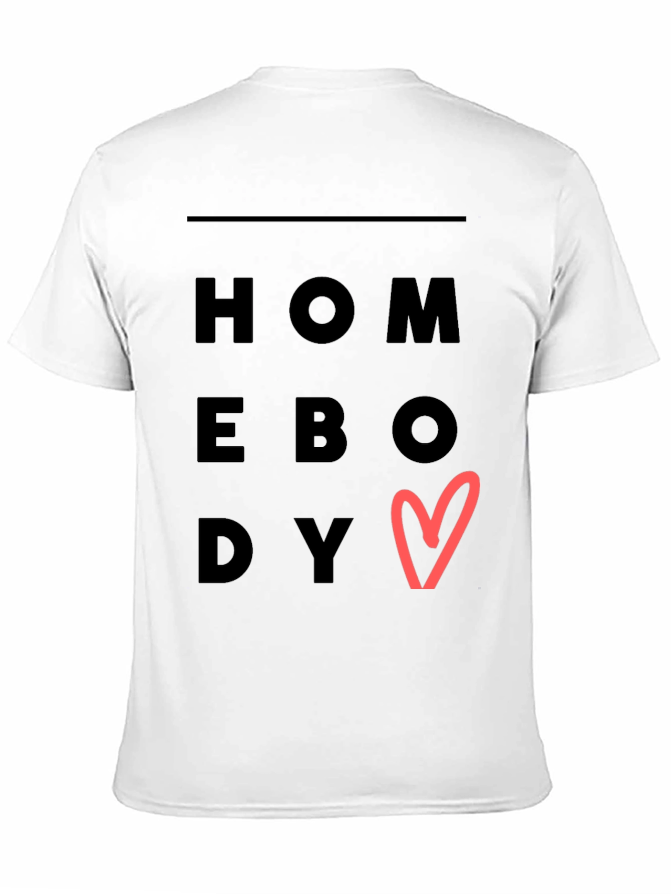 Homebody Heart Graphic Tee - Trendy Casual Comfort