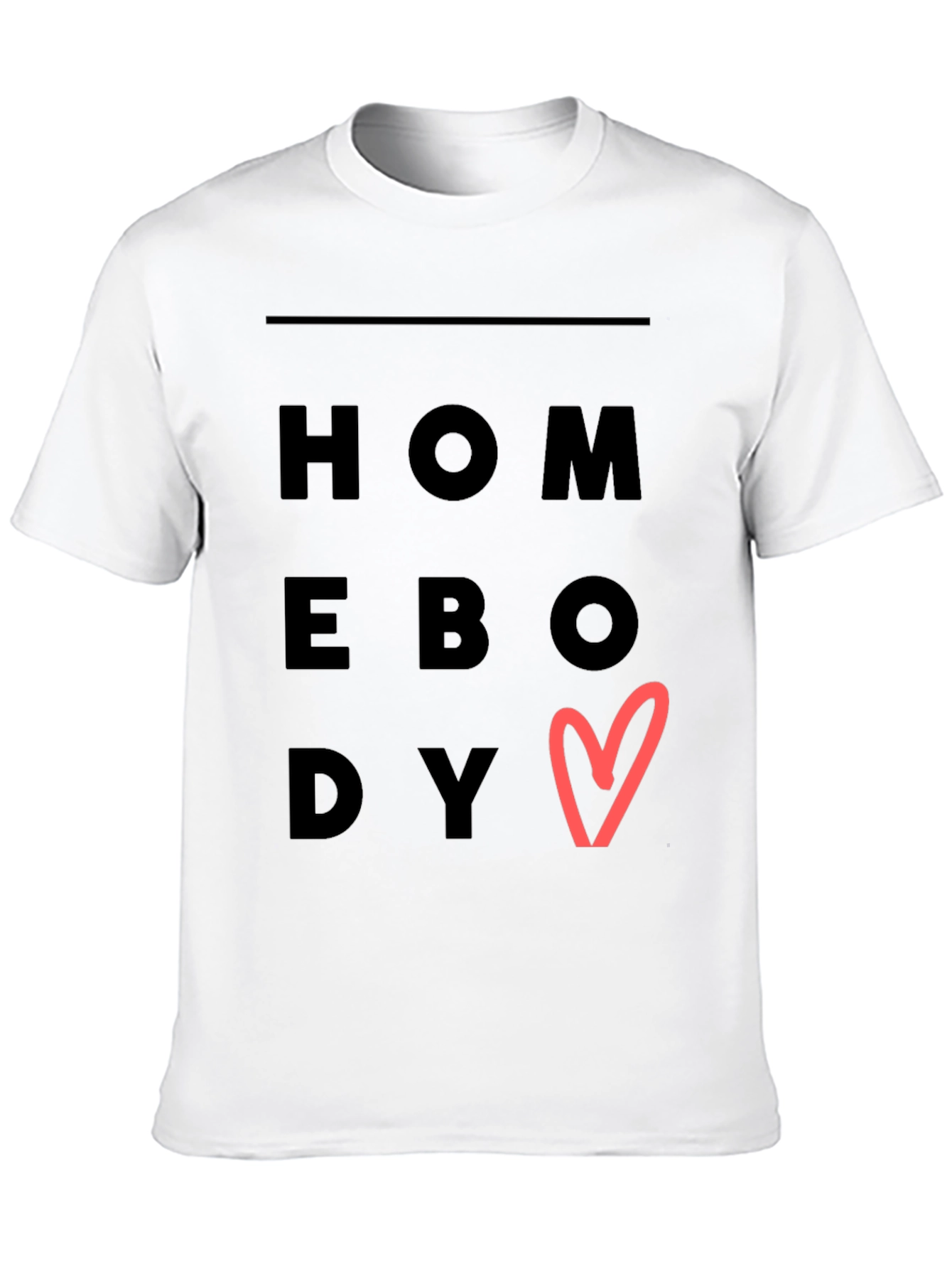 Homebody Heart Graphic Tee - Trendy Casual Comfort