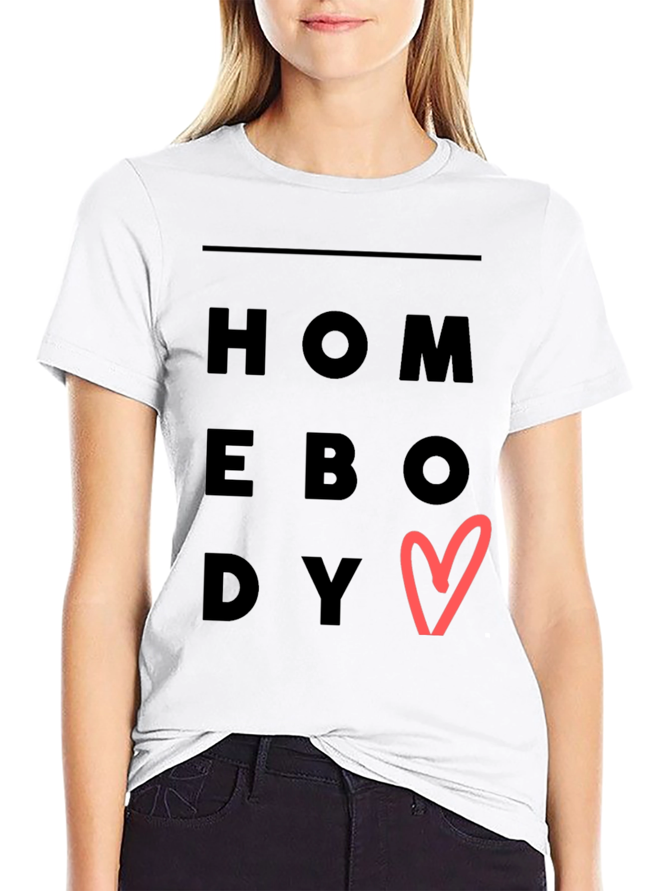 Homebody Heart Graphic Tee - Trendy Casual Comfort