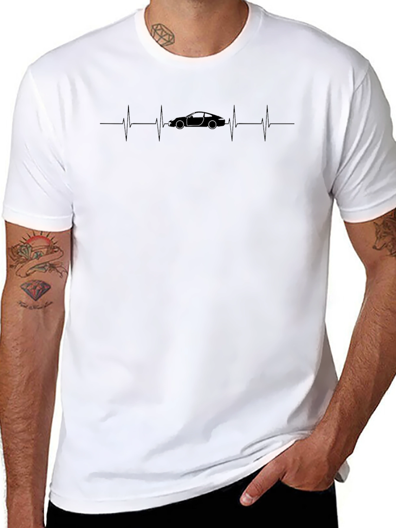 Car Heartbeat T-Shirt - Auto Enthusiast Apparel