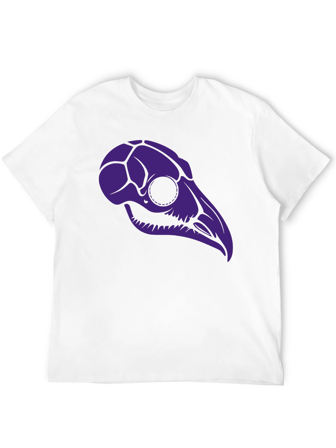 Raven Skull Graphic Tee - Black T-Shirt