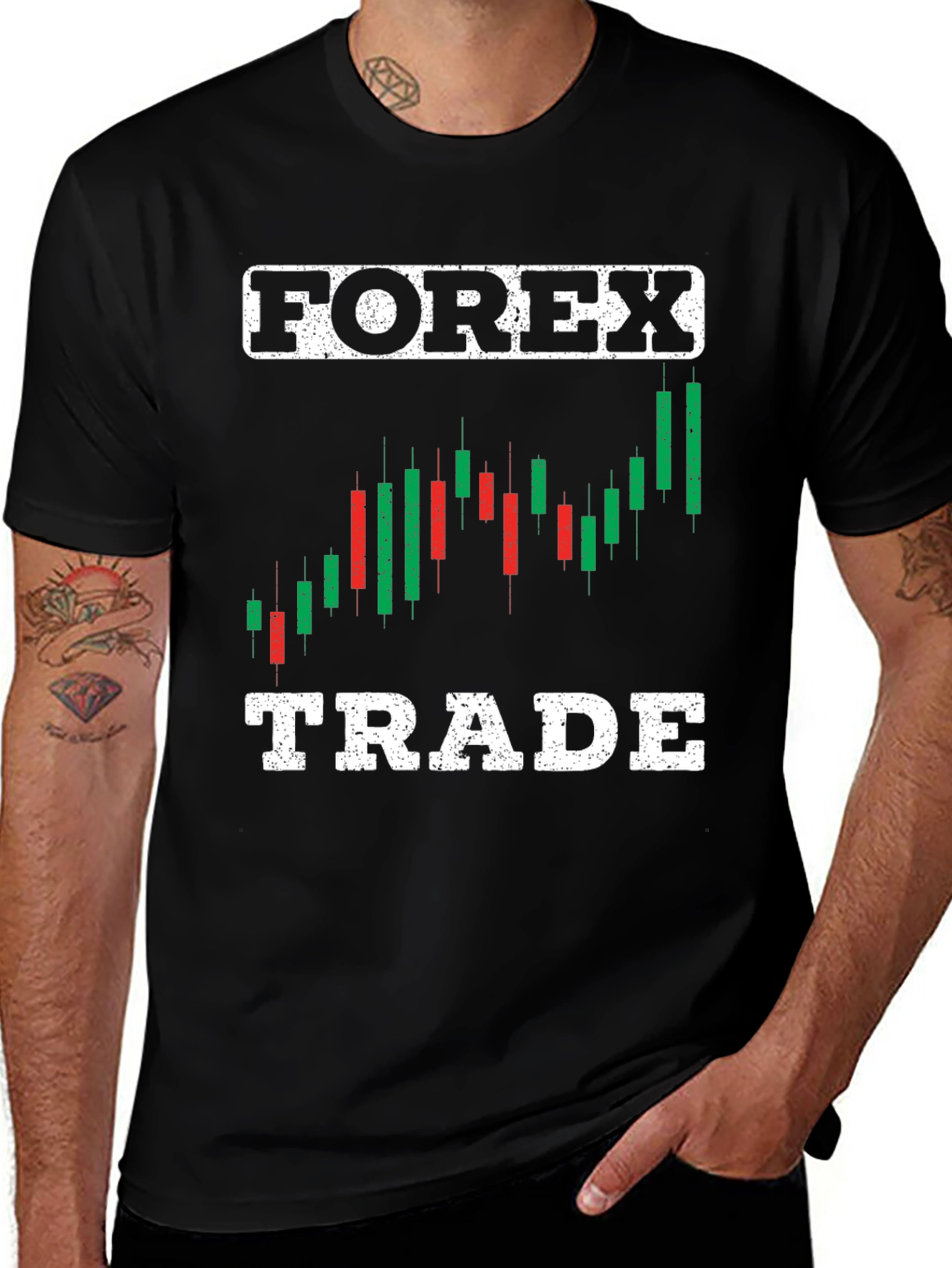 Forex Trade T-Shirt: Candlestick Chart Trading Apparel