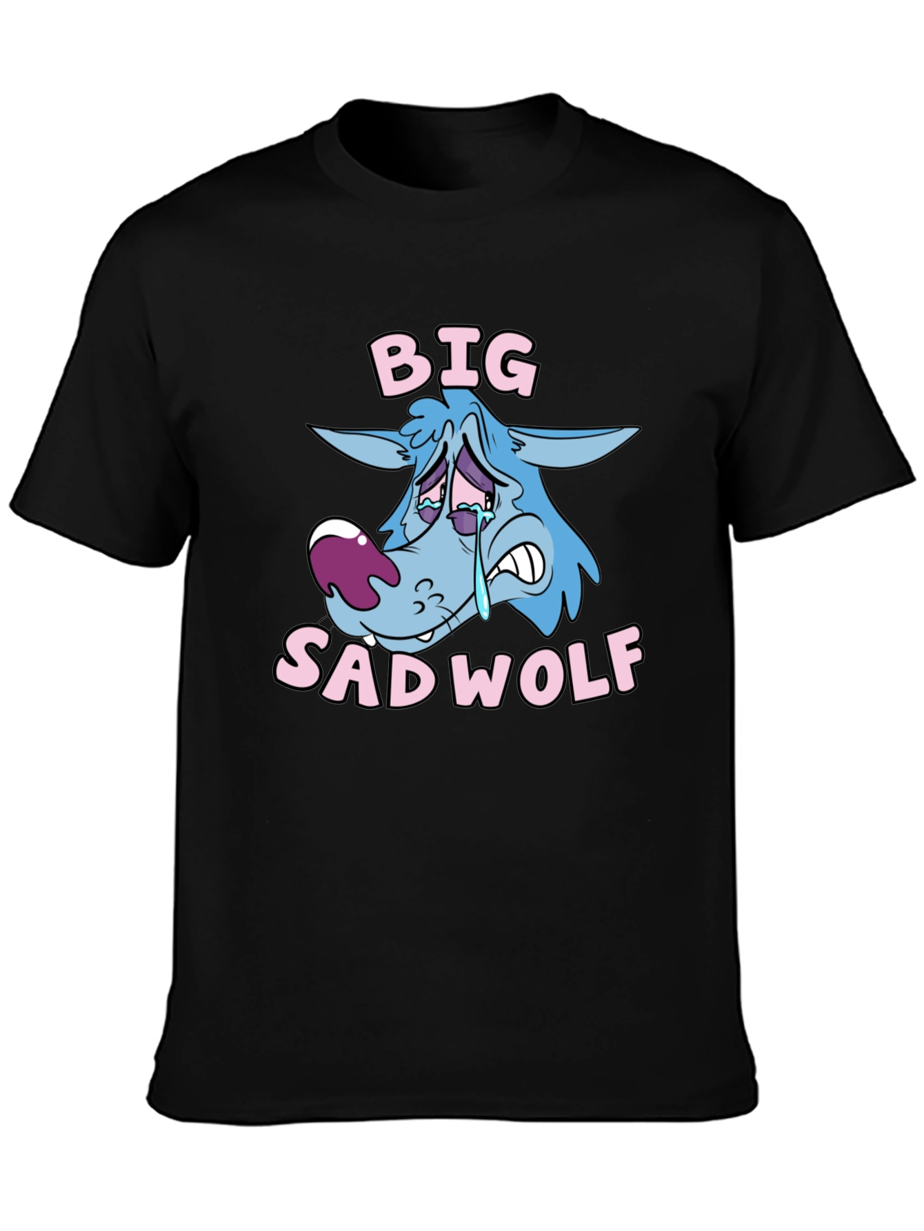 Big Sad Wolf Graphic T-Shirt