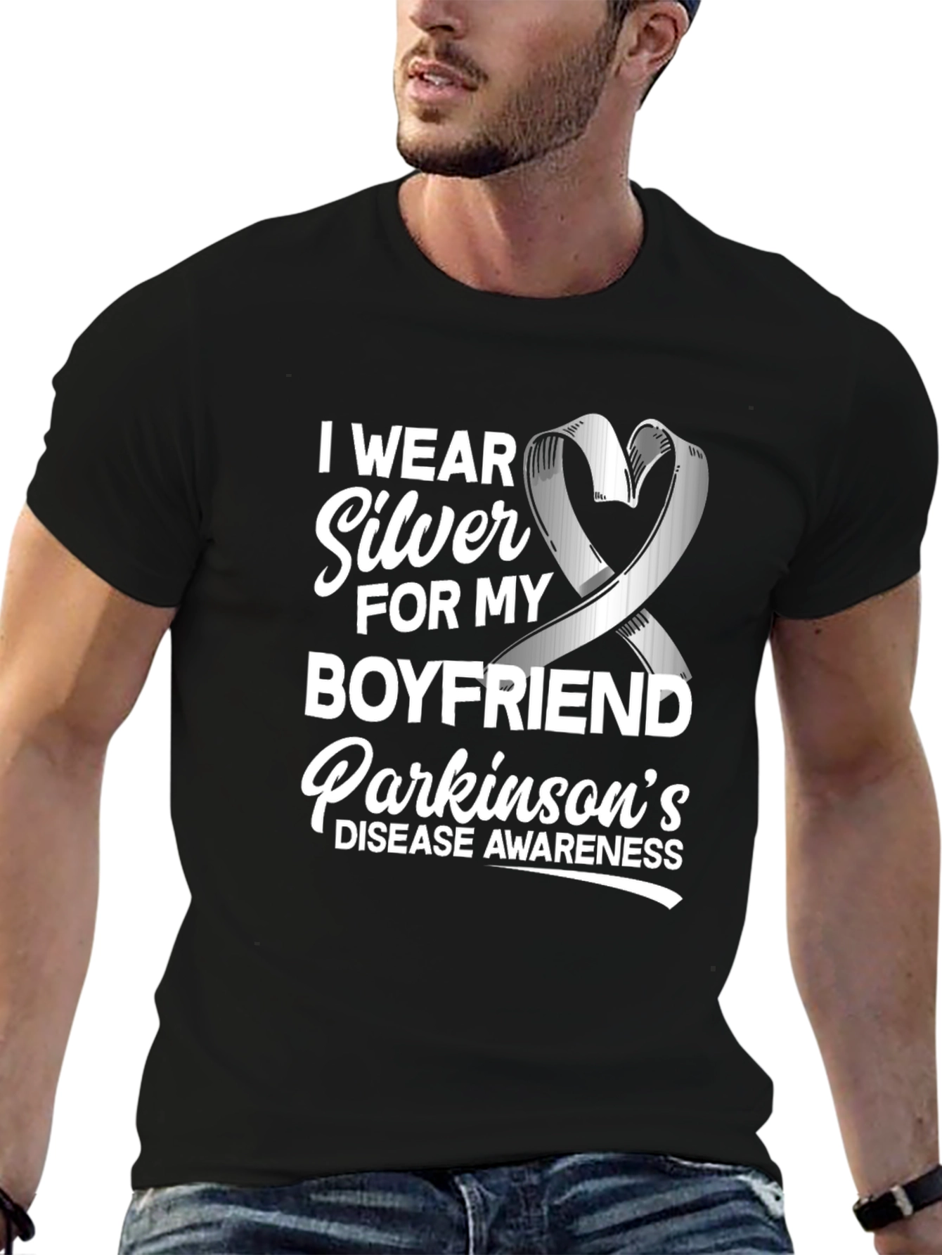 Parkinsons Awareness T-Shirt - I Wear Silver
