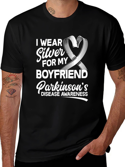Parkinsons Awareness T-Shirt - I Wear Silver