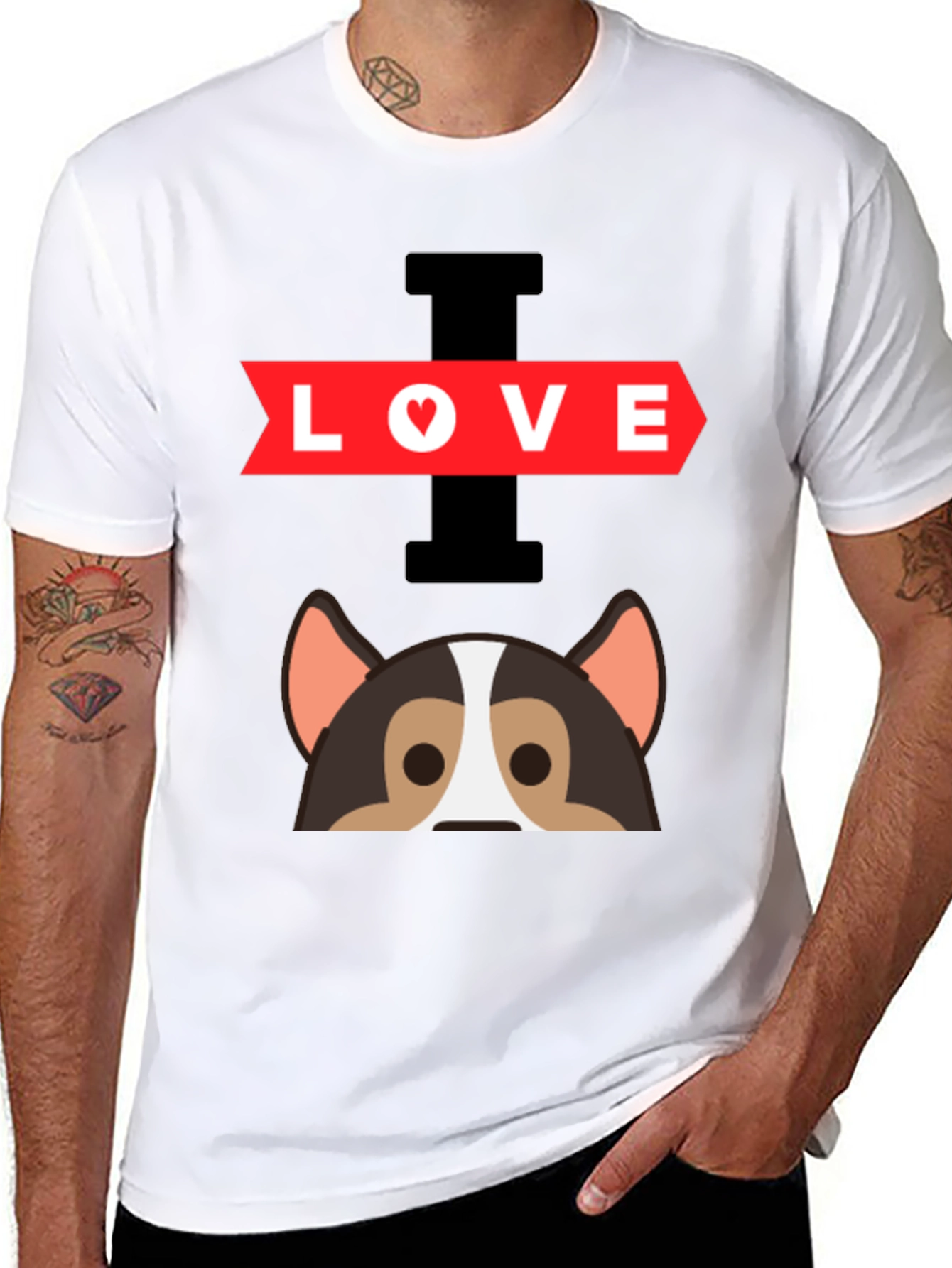 I Love Dogs Graphic T-Shirt