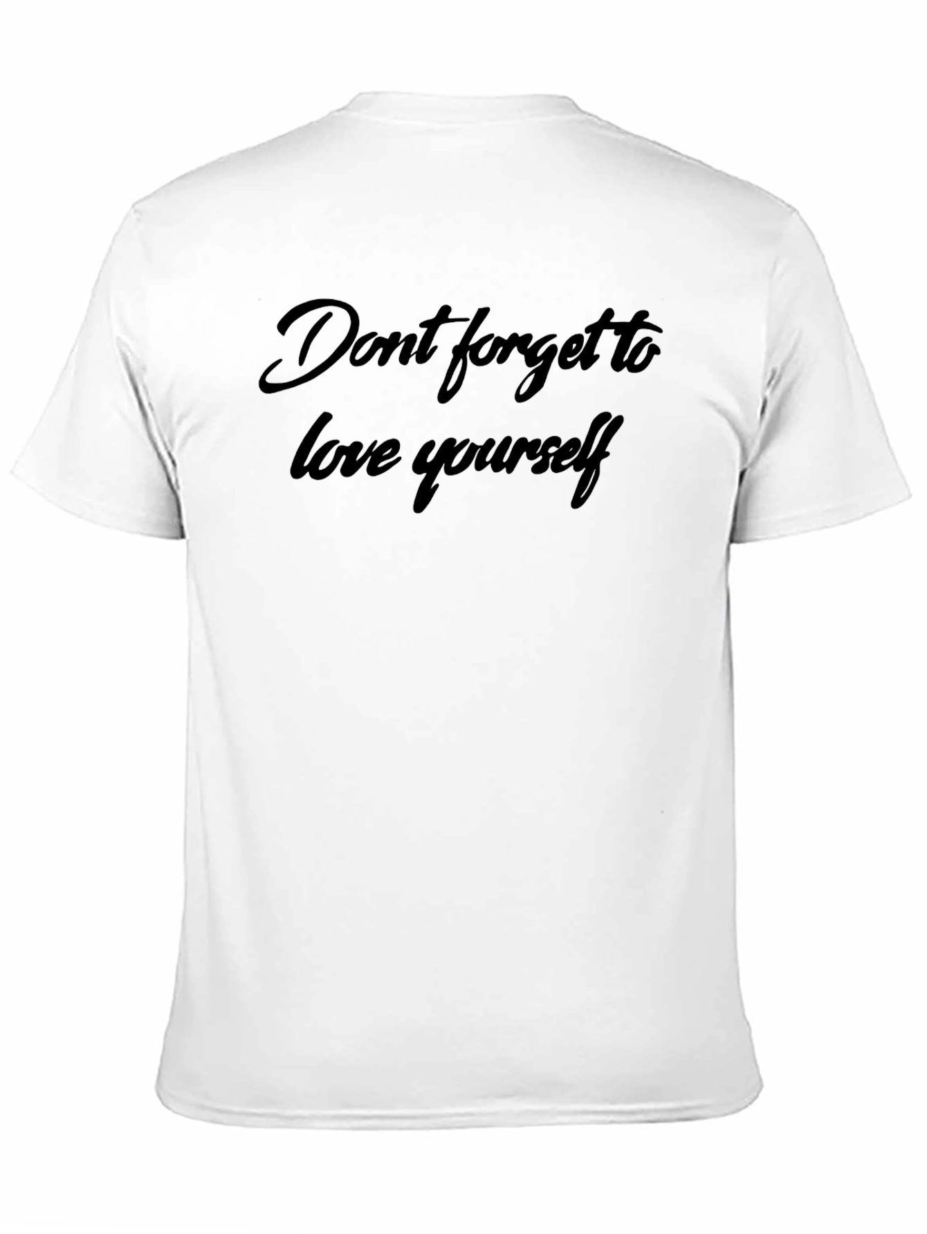 Love Yourself Black T-Shirt - Inspirational Message